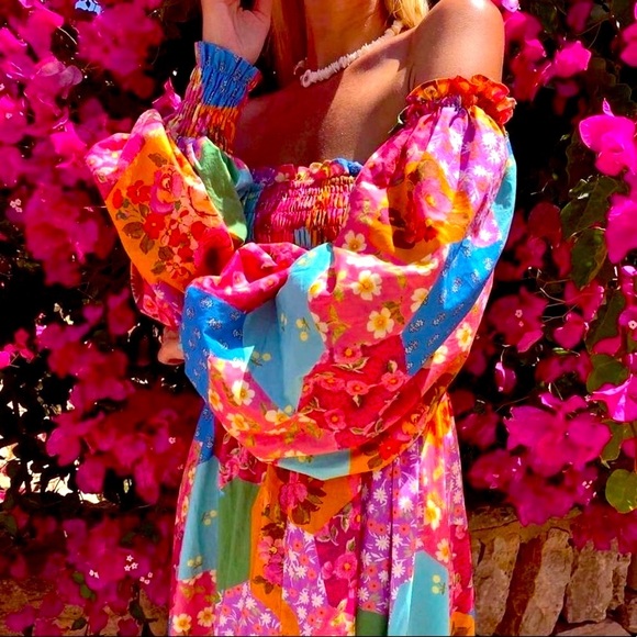 🆕✨ SPELL FREDA LOLLY 🍭 SHIRRED DRESS - Picture 7 of 8